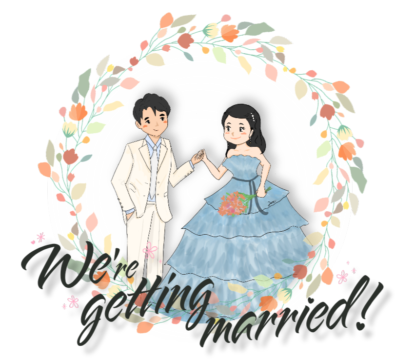 웨딩 커플 일러스트